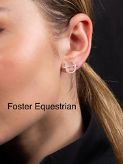 PS of Sweden Silver Horseshoe Earrings