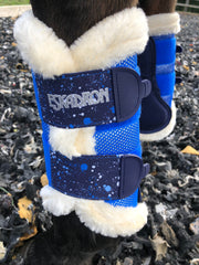 Eskadron Azurite Glittermesh Breathable Faux Fur Boots