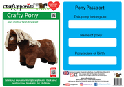 Crafty Ponies Soft Toy Pony  - All Black